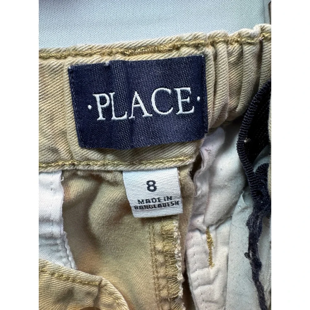 The Childrens Place Boys Khaki Chino Pants‎ Tan Straight Leg Size 8